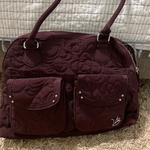 Vera Bradley quilted purple tote